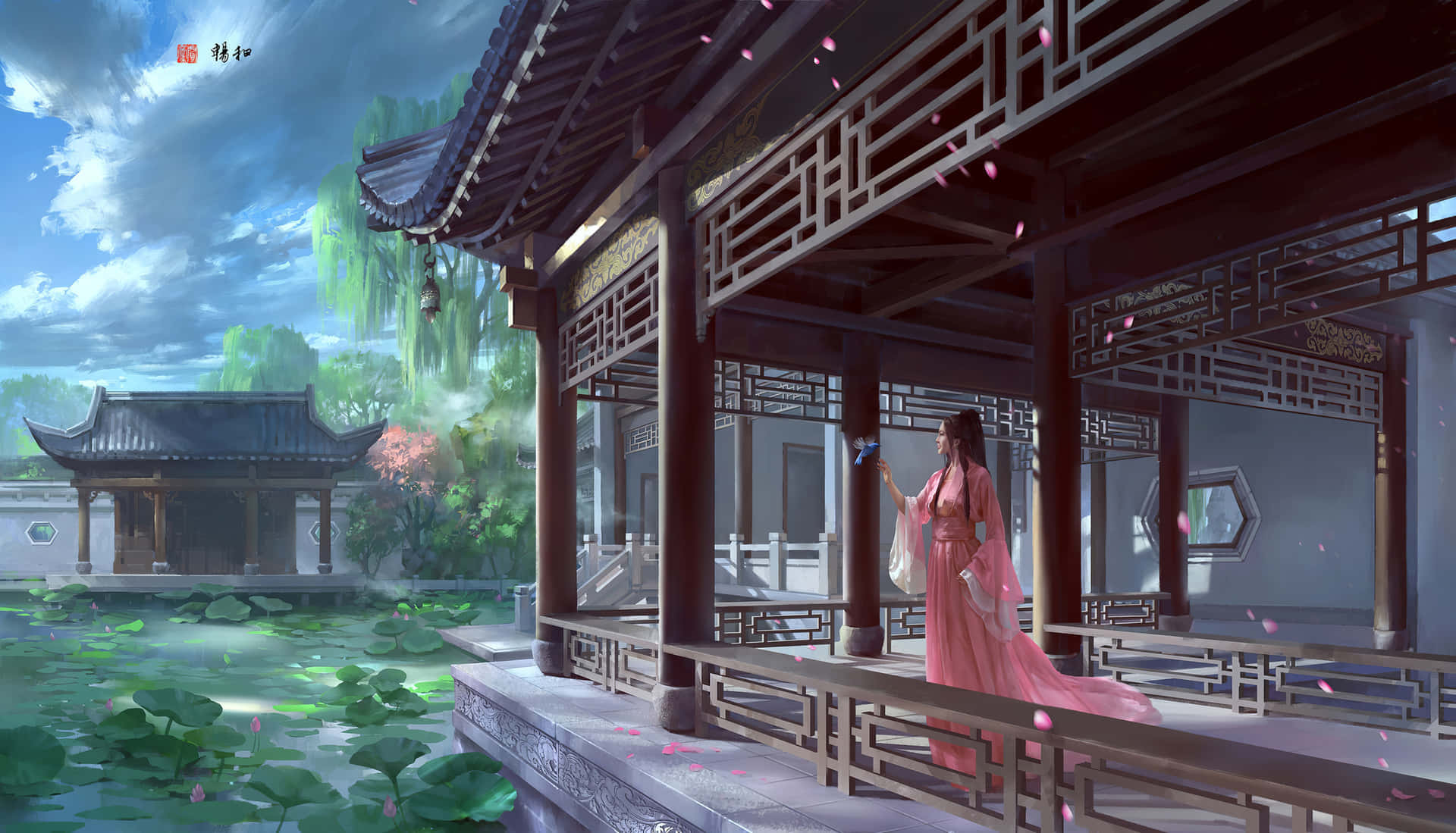 中國風景背景 壁紙
