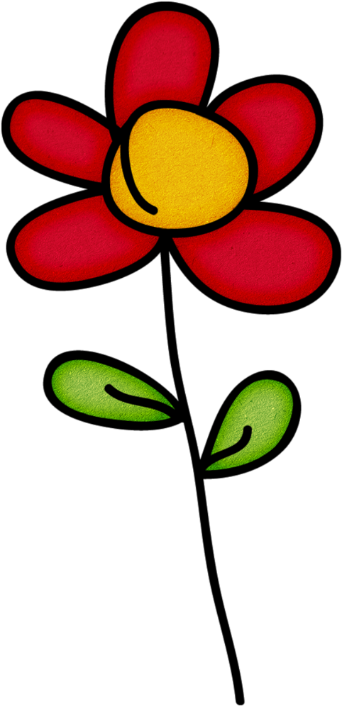 五彩花卉塗鴉 壁紙