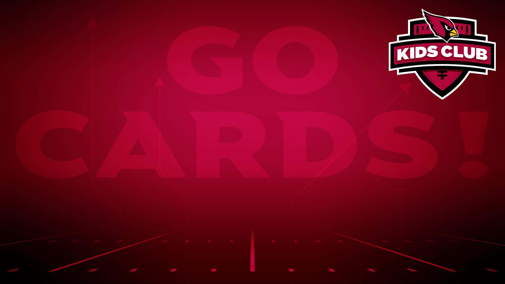 紅色數位背景，帶有GO CARDS文字和Kids Club標誌。