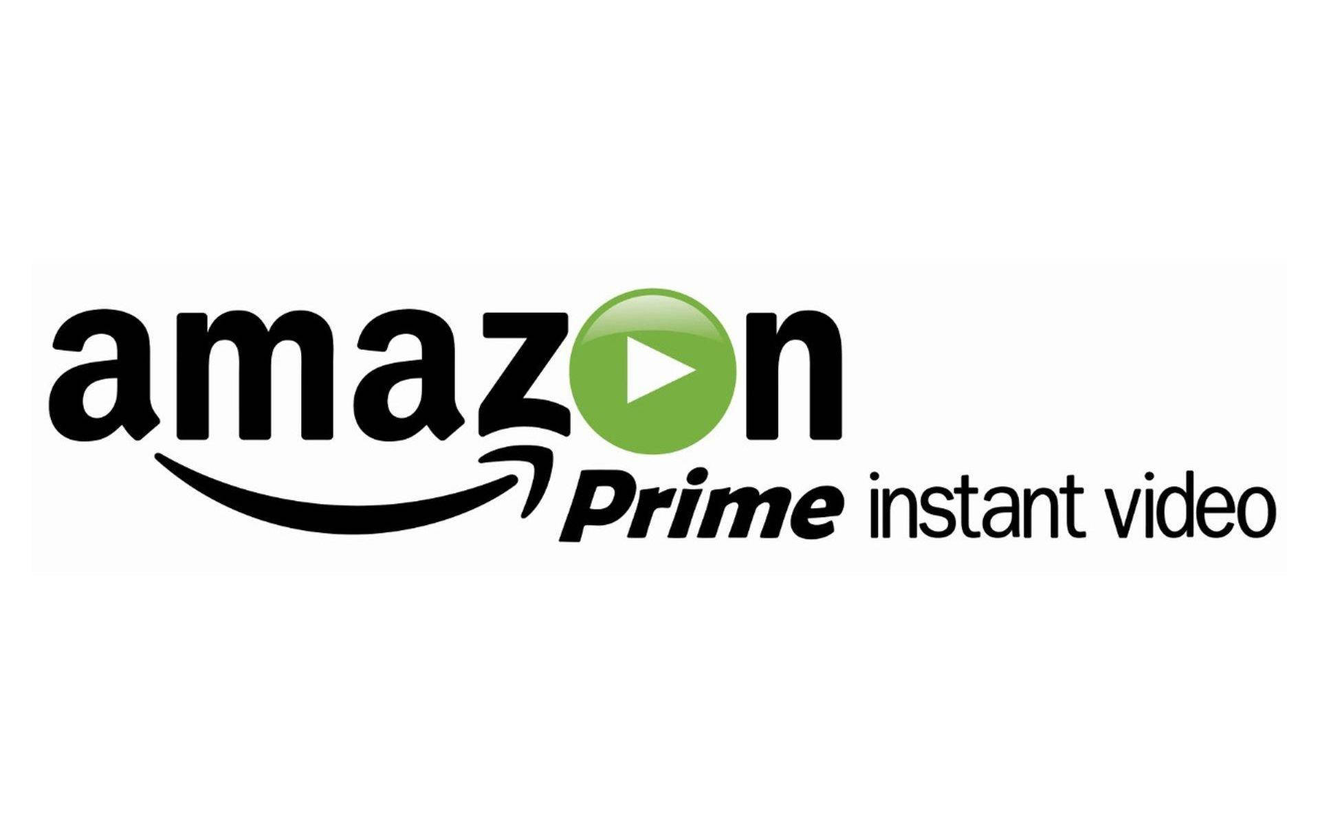 帶有綠色播放按鈕和彎曲箭頭的 Amazon Prime Instant Video 標誌。