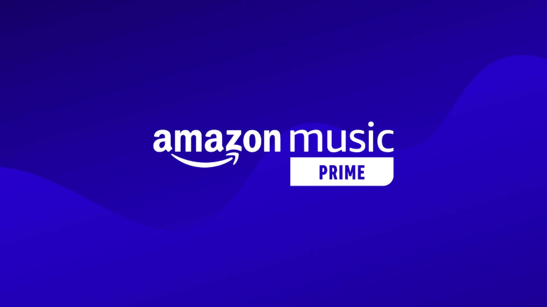 亞馬遜音樂Prime標誌在藍色背景上 壁紙