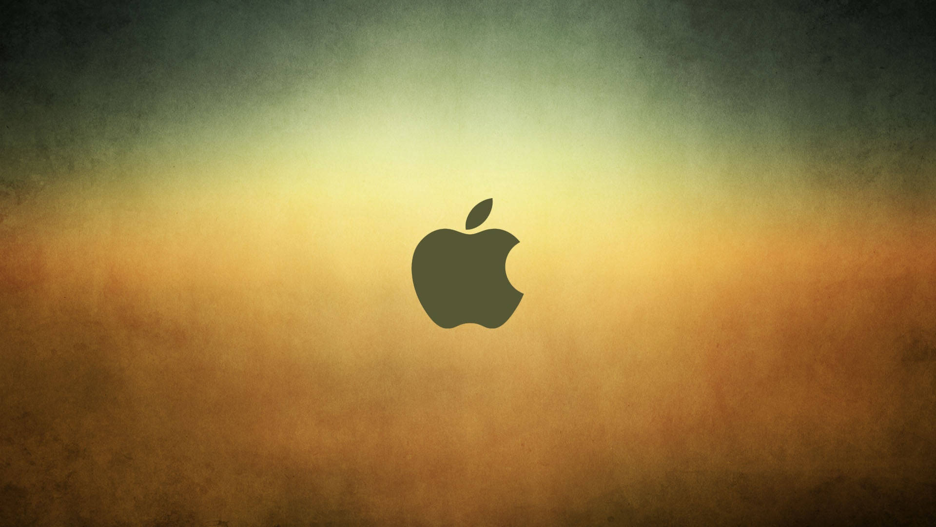 Apple標誌剪影在紋理漸變背景上