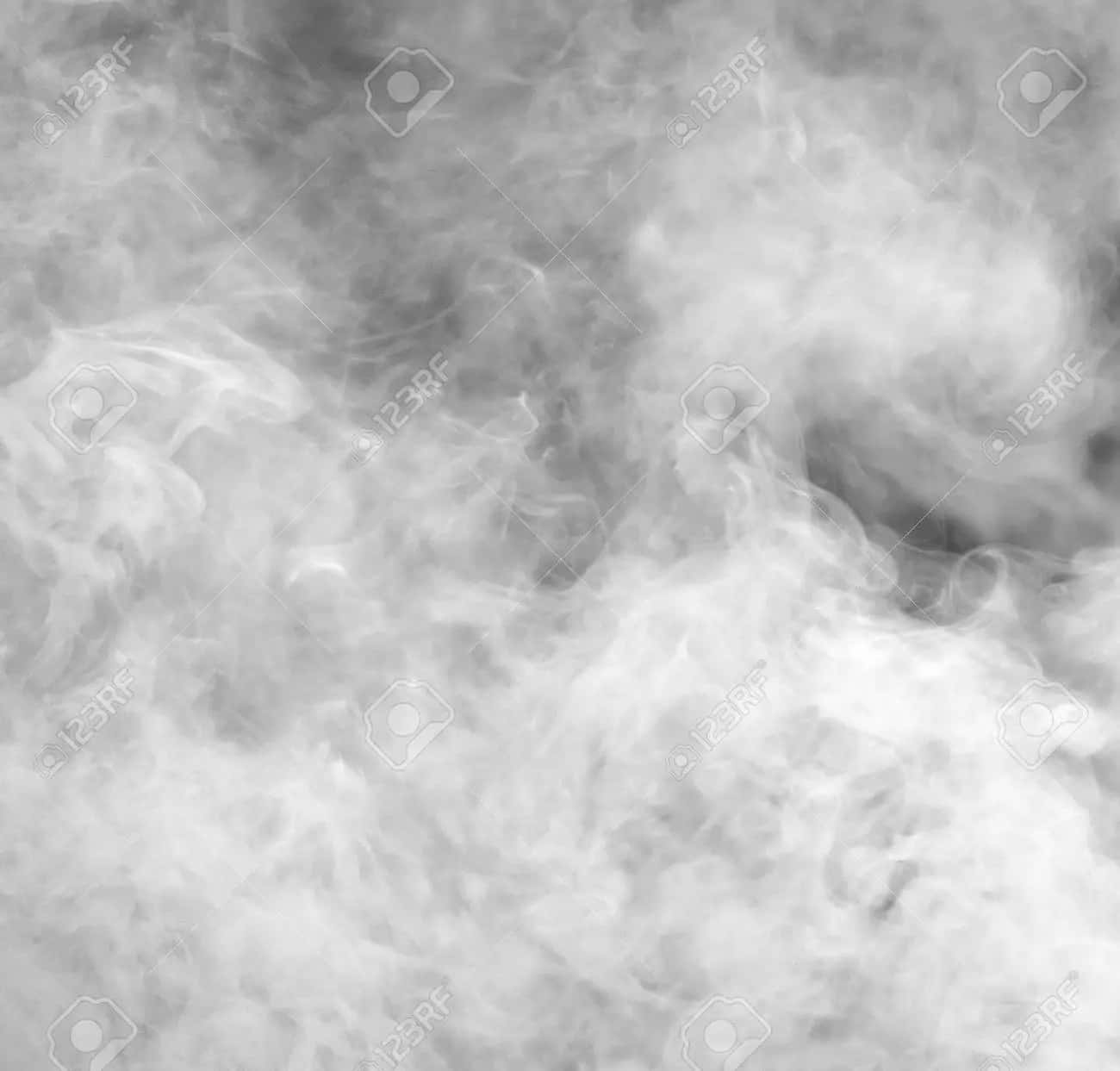 享受Smokey自然的寧靜 壁紙 — 濃密白色煙霧形成的旋轉抽象圖案，在深灰色背景上營造出陰鬱的氛圍紋理。