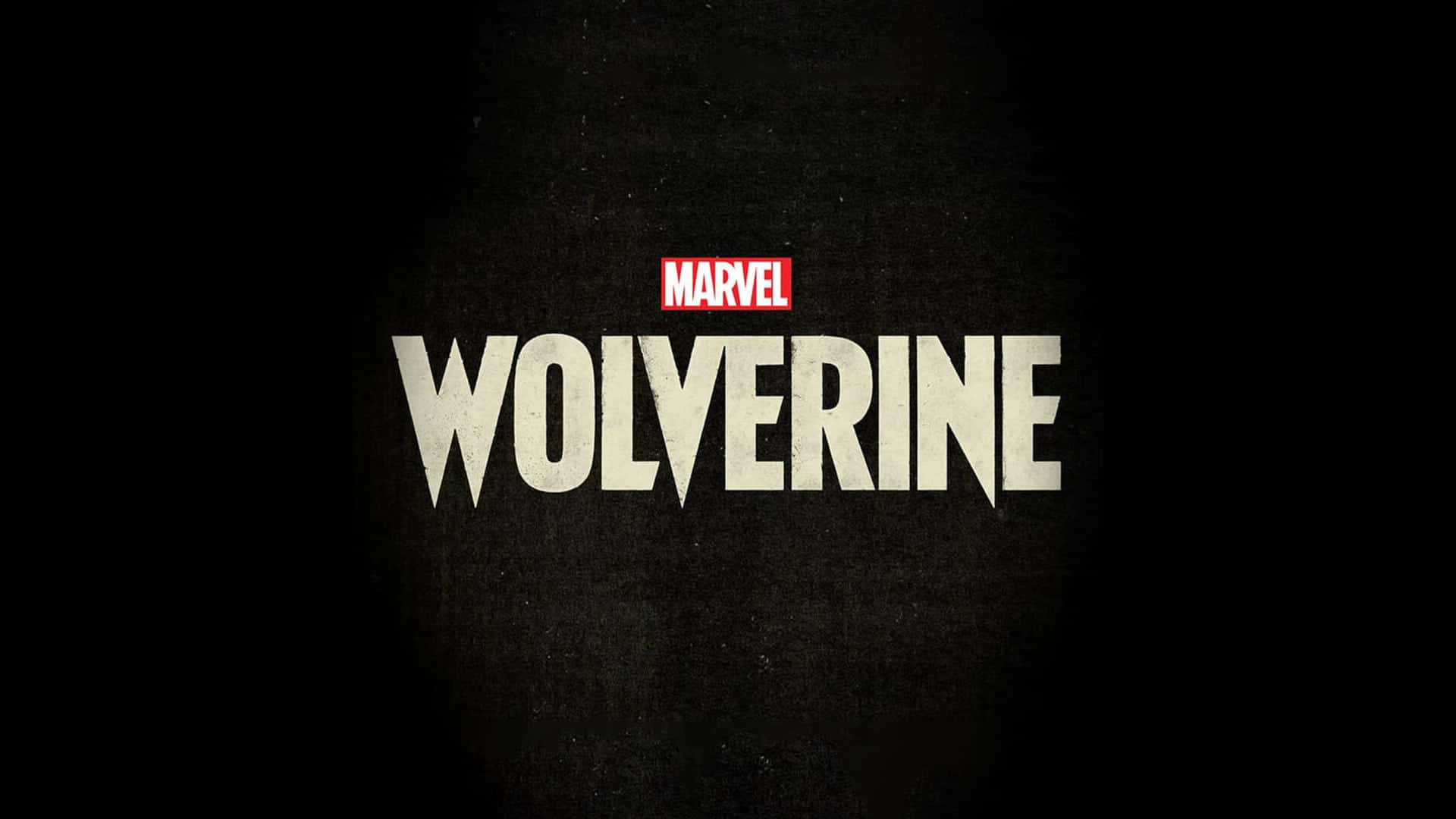 Wolverine 標題卡，帶有 Marvel 標誌，置於紋理深色背景上。