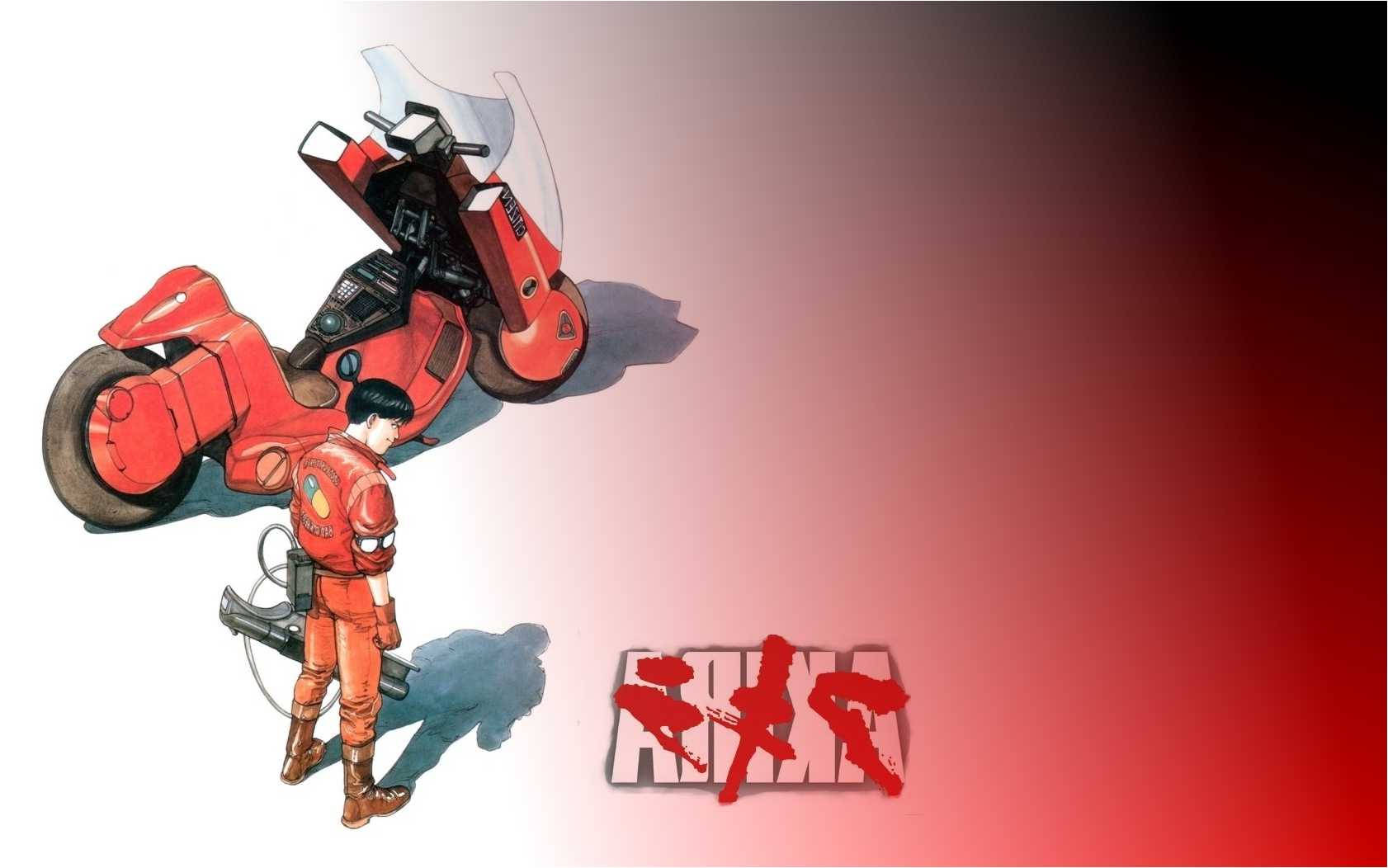 一名紅色裝甲騎士、一輛未來風格的電單車和風格化文字，置於紅色漸變背景上。