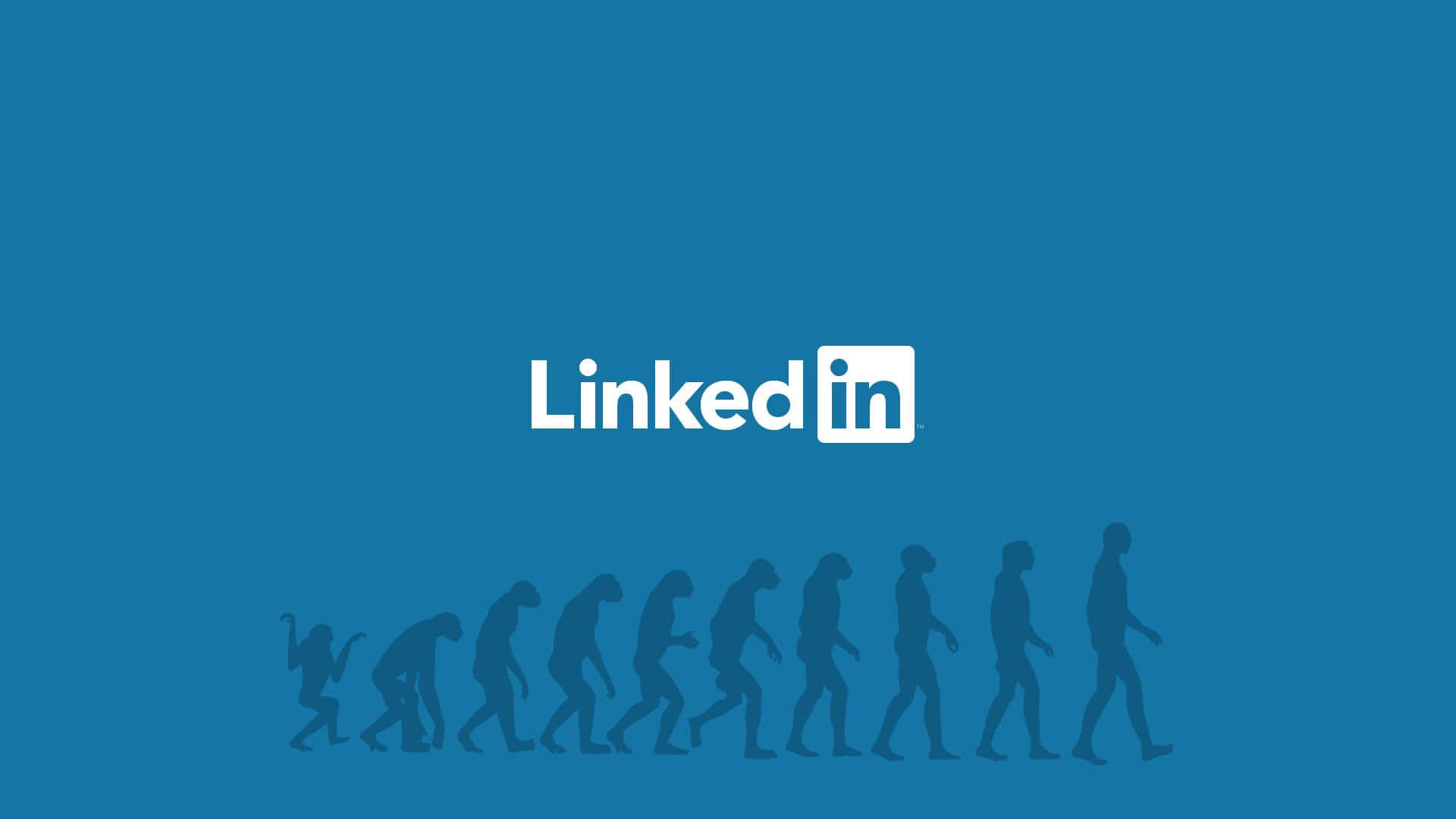 從人類形象到LinkedIn標誌的進化過程。