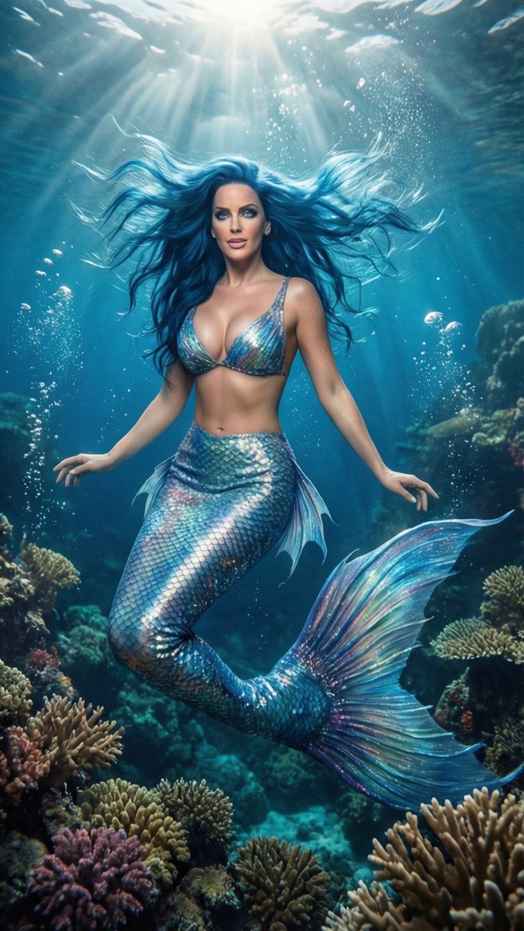 人魚凱蒂的水底世界 壁紙