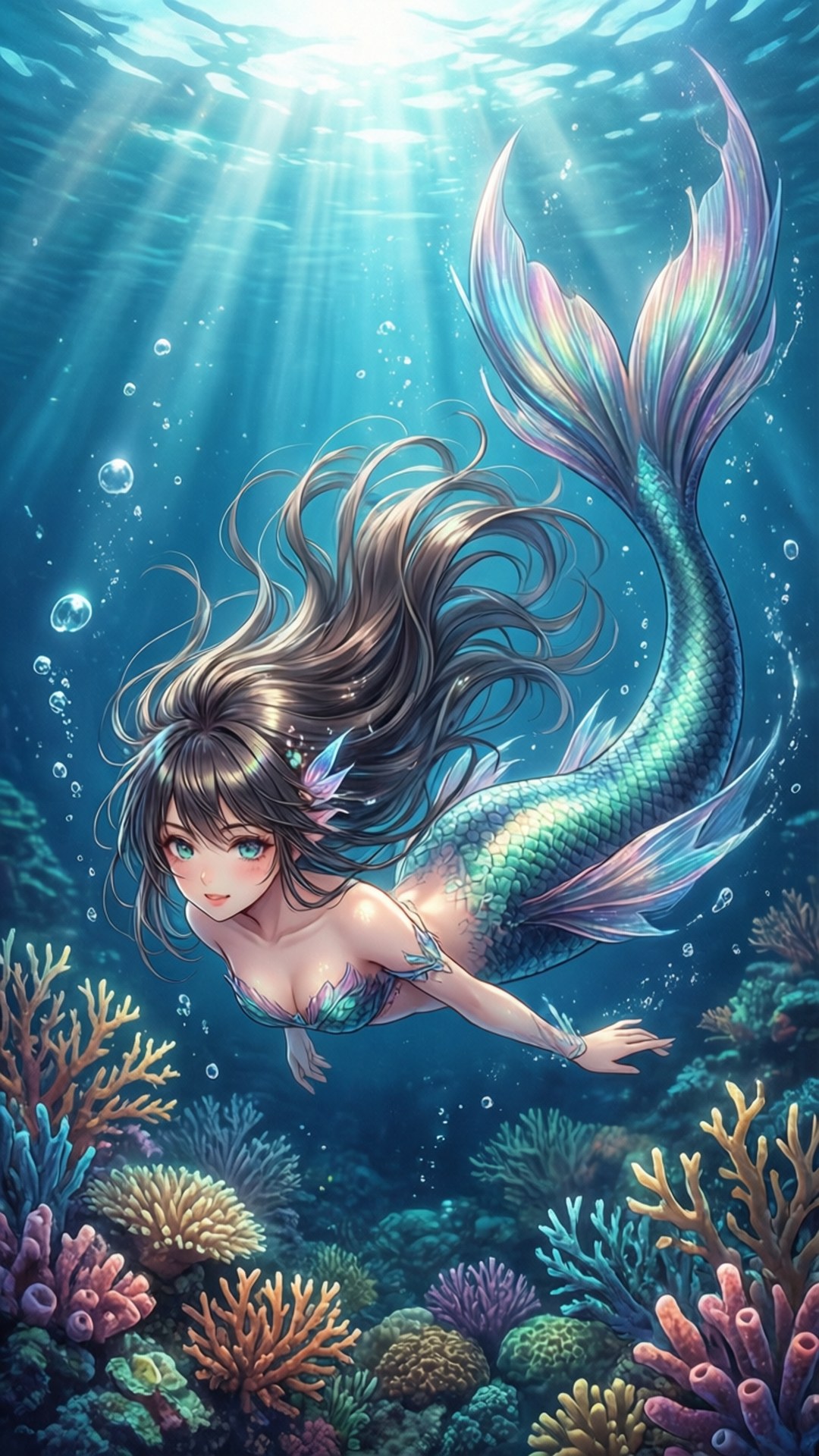 人魚深海 壁紙