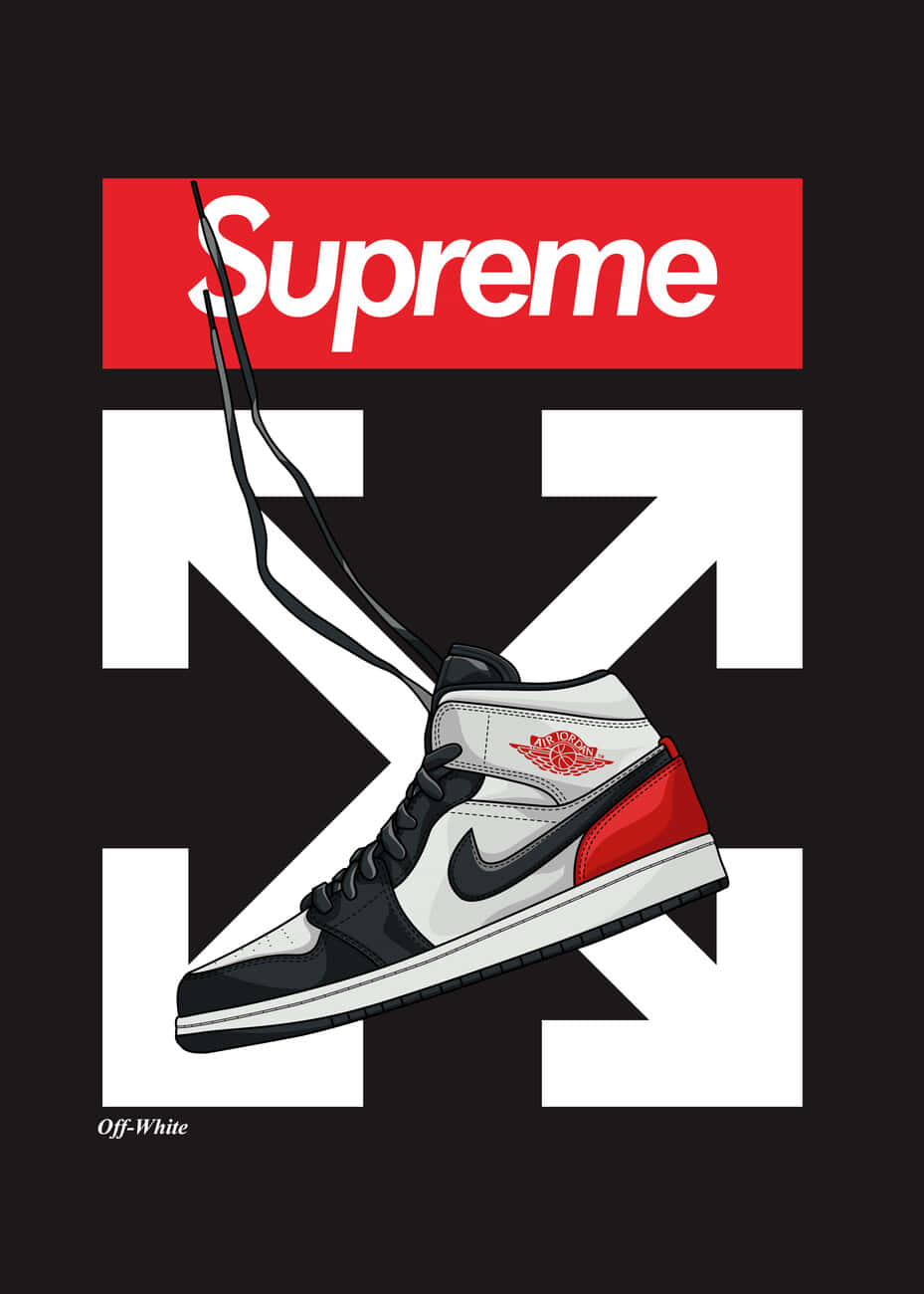 Supreme和Off White品牌的運動鞋圖形設計