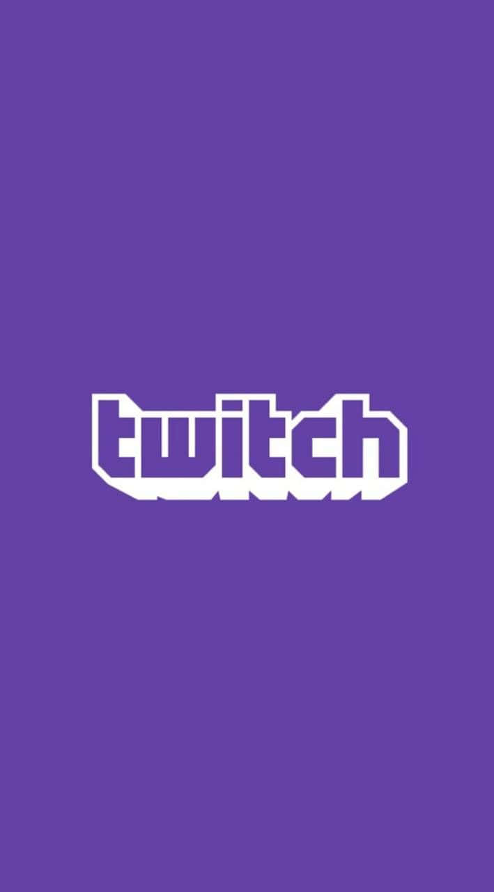 紫色背景上的白色 Twitch 標誌