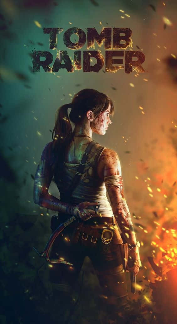 Tomb Raider 女主角身穿戰鬥裝備面對猛烈爆炸。