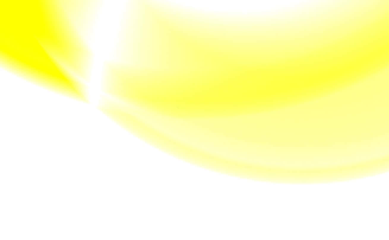 柔和黃色光線在白色背景上彎曲發光