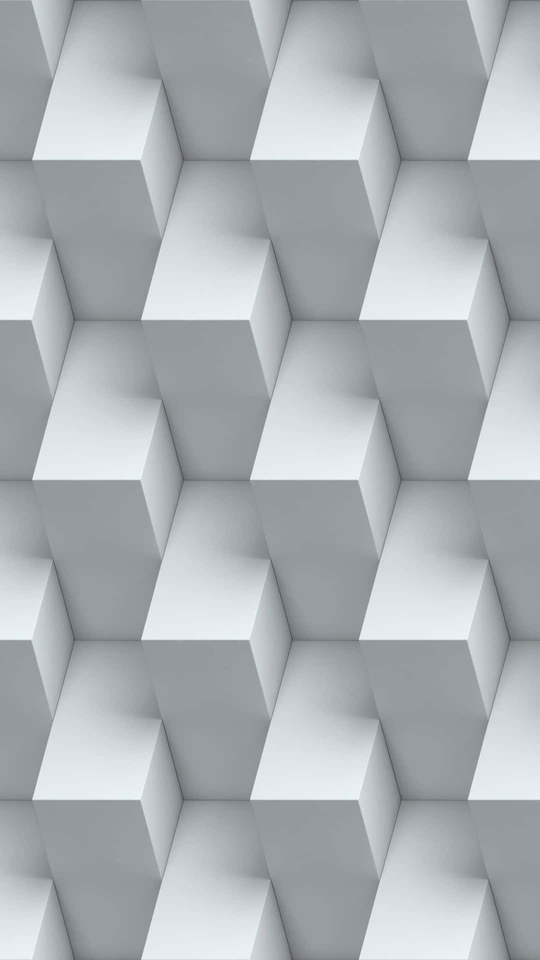 灰色六角形立方體的抽象3D圖案，帶柔和陰影