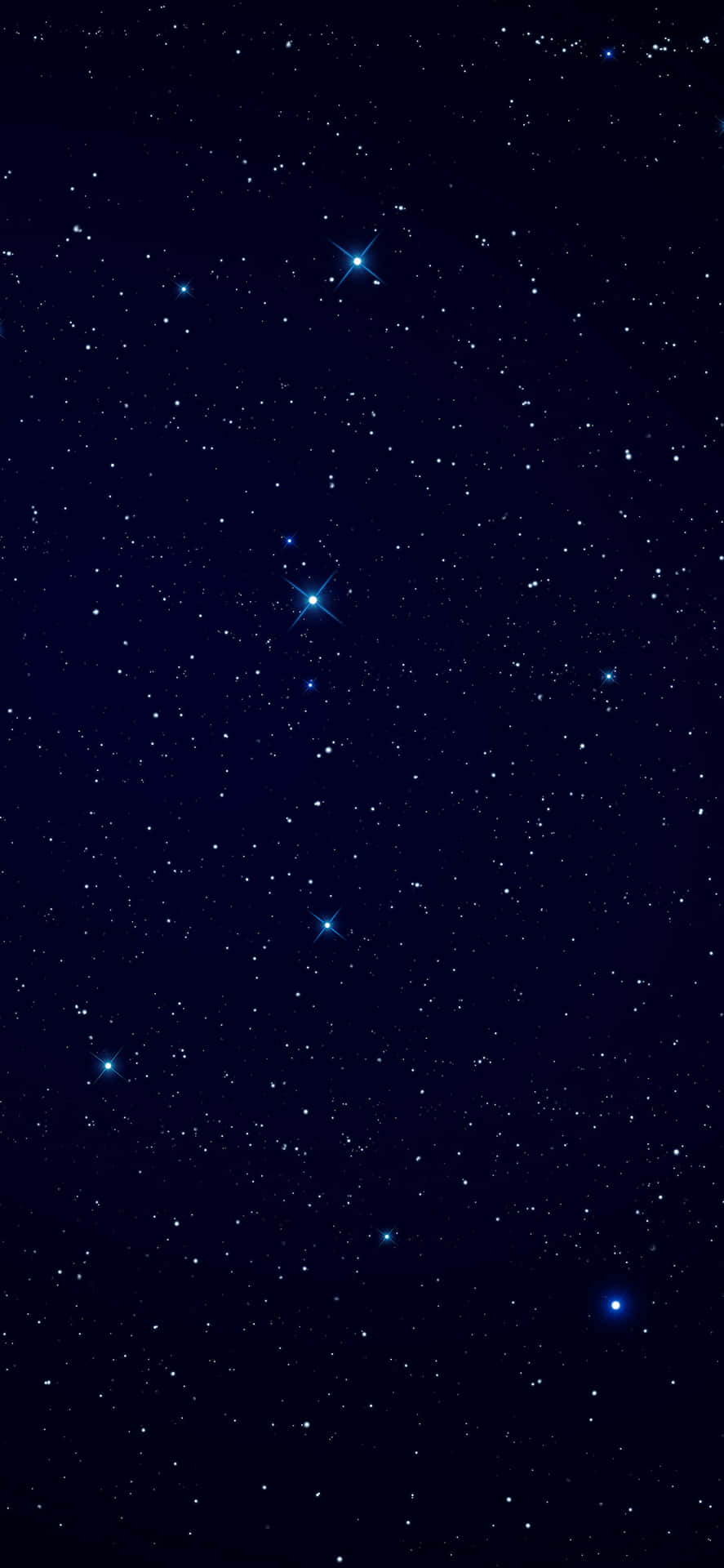 一個有明亮星團的星空夜空。