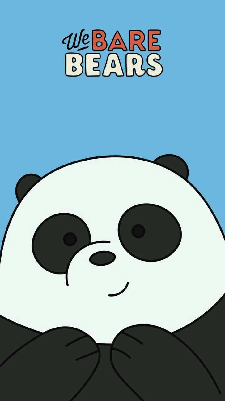 卡通熊貓大眼睛在藍色背景上微笑，附有節目名稱。