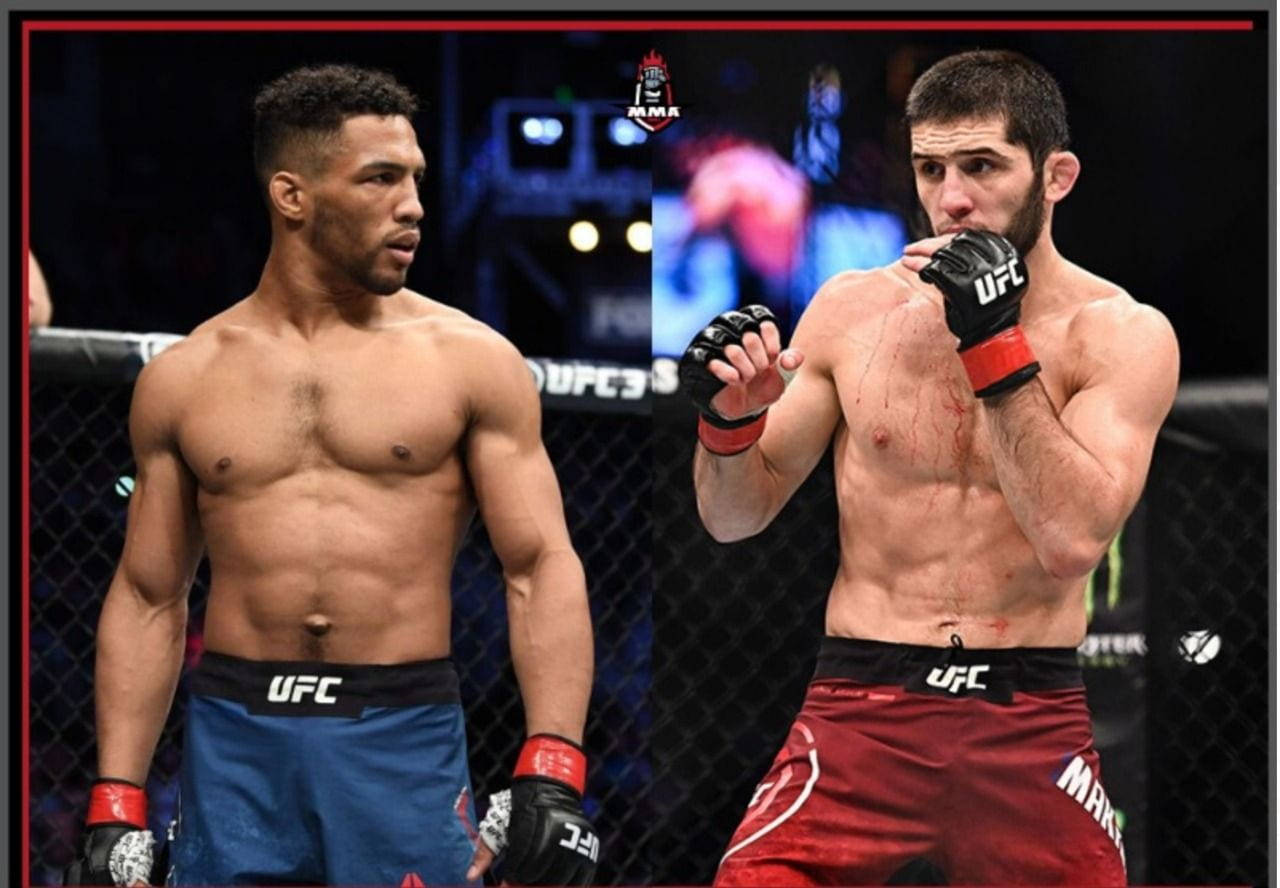 八角籠中的兩名男性MMA拳手，一人滿臉鮮血