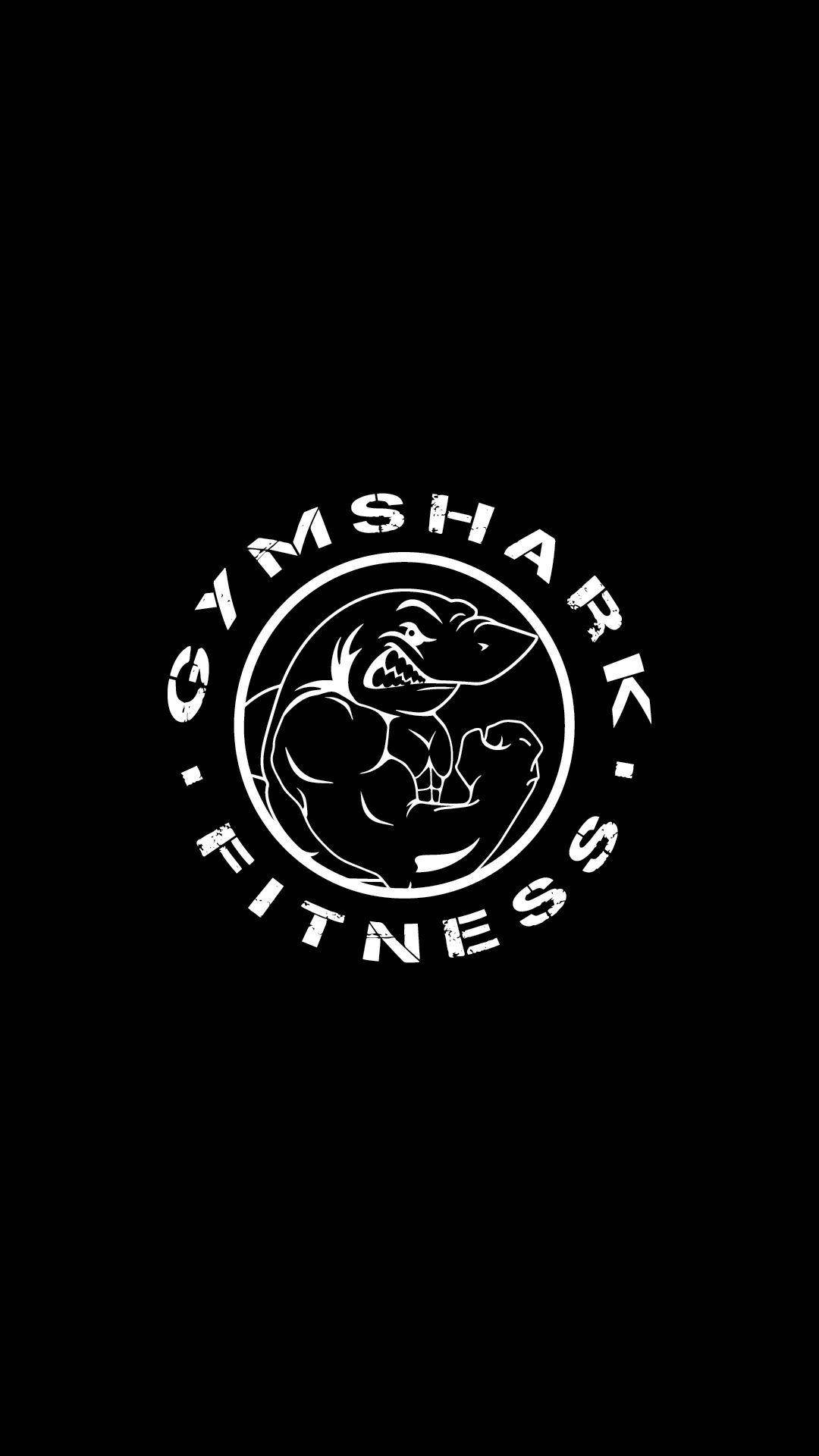 Gymshark健身標誌，上面有一隻肌肉發達的鯊魚展示力量。