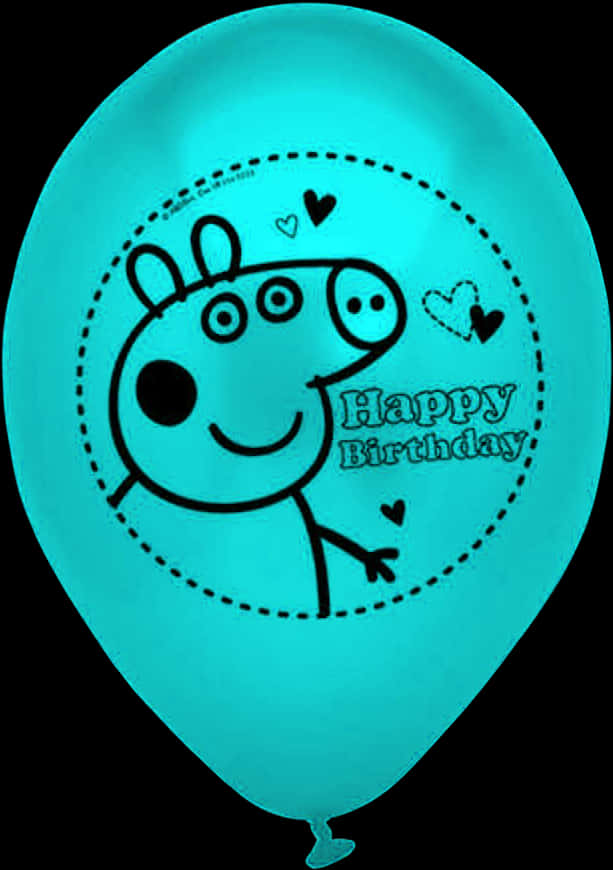 佩佩豬生日快樂氣球 壁紙