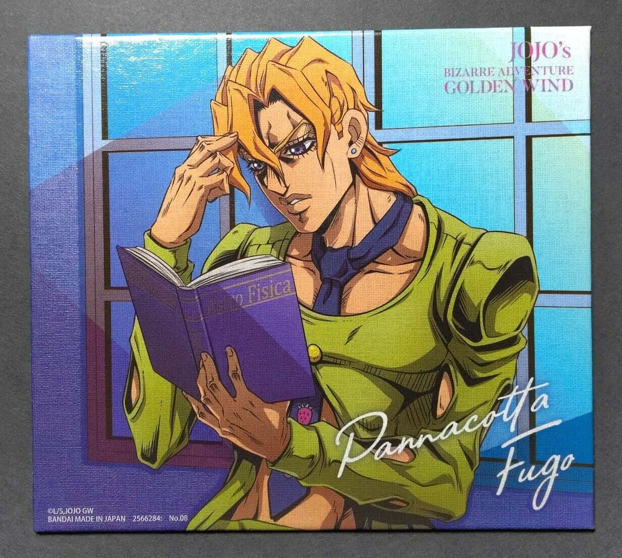 Pannacotta Fugo 桌布 壁紙 — 來自《JoJo的奇妙冒險 黃金之風》的動畫角色潘納科特·福葛在窗邊專注地閱讀物理書。