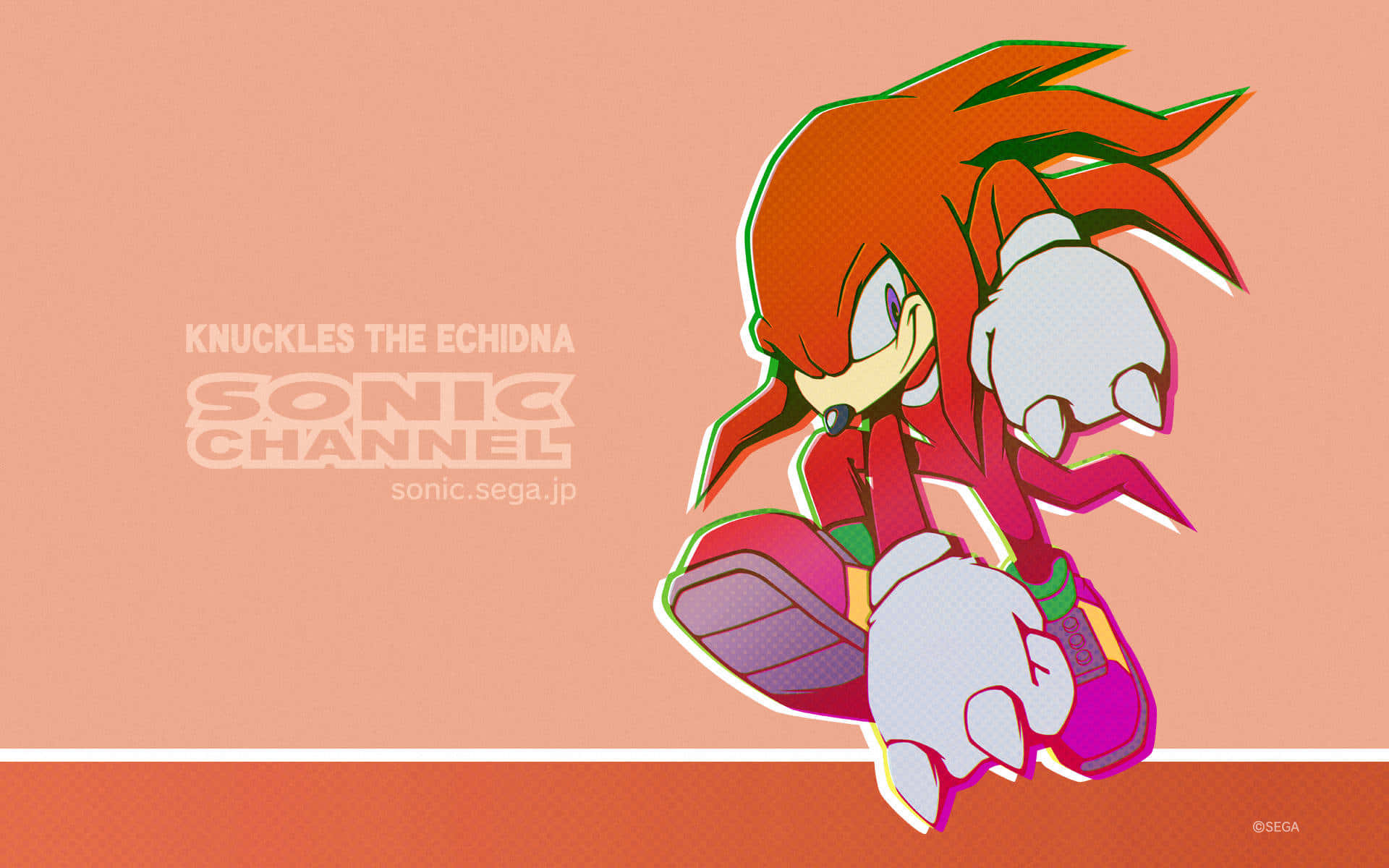 來自Sonic Channel的納克魯斯以風格化的動漫姿勢呈現。
