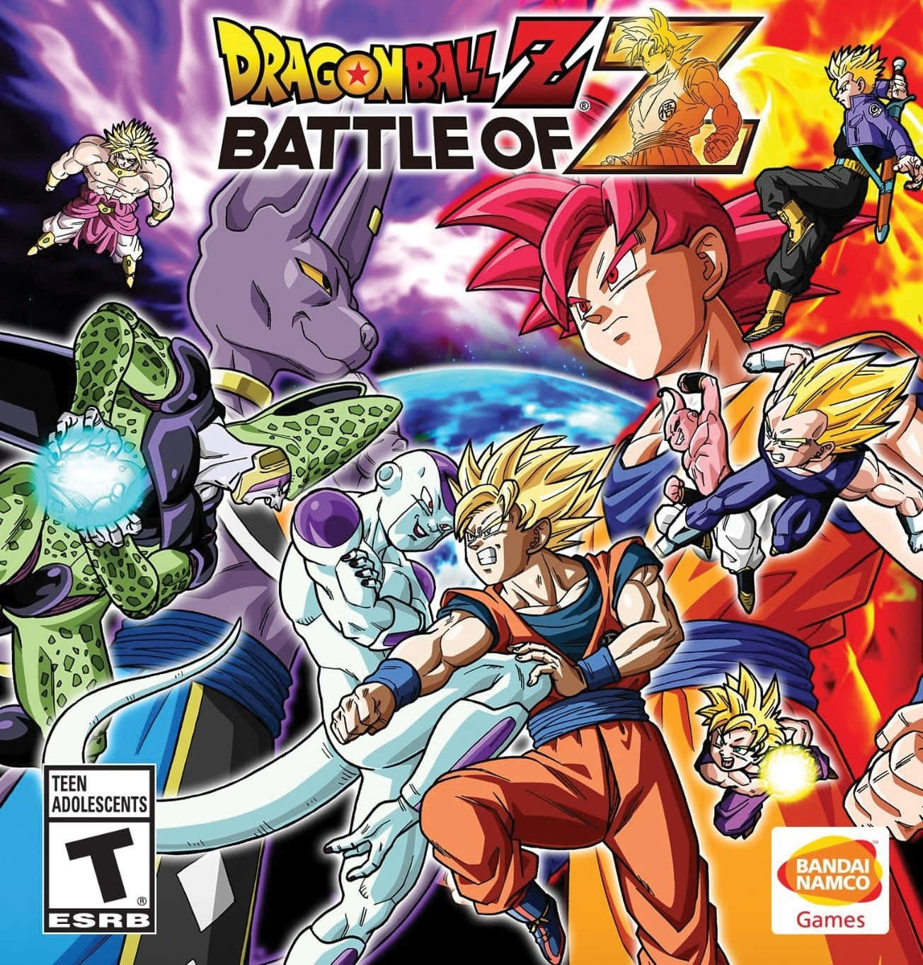 Dbz Video Games 桌布 壁紙 — 來自《龍珠Z：Battle of Z》的動態動漫角色在紫色星雲背景下展開激烈的宇宙大戰。