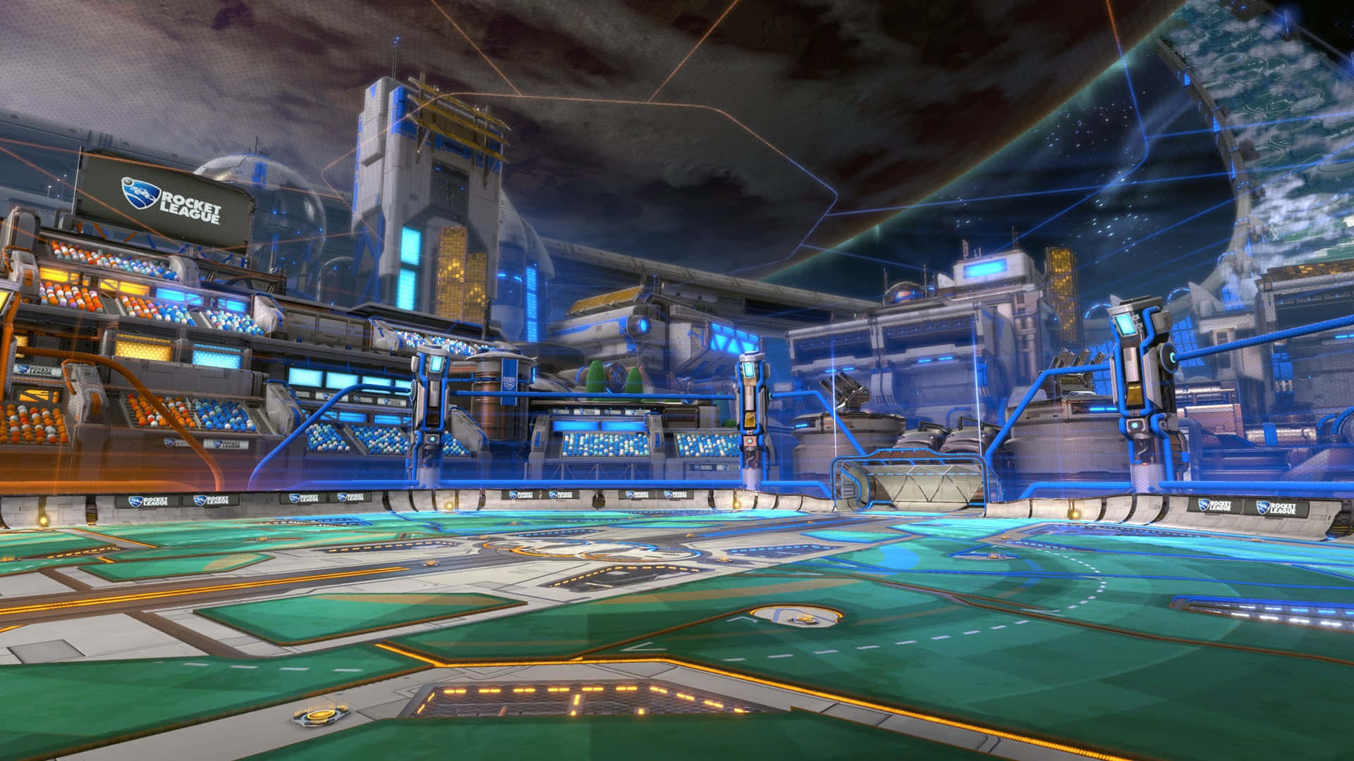 「係時候喺《Rocket League》嘅球場上大展身手！」 壁紙