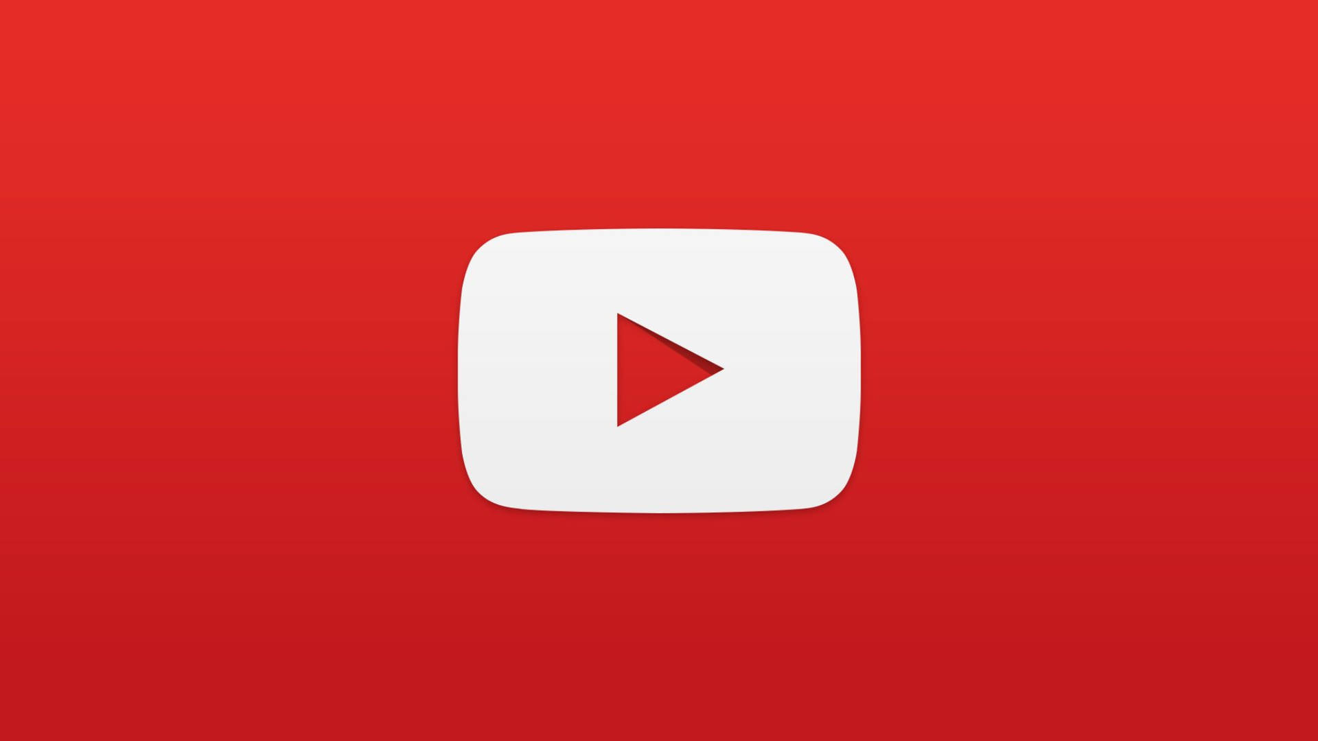 YouTube標誌，紅色背景上有播放按鈕