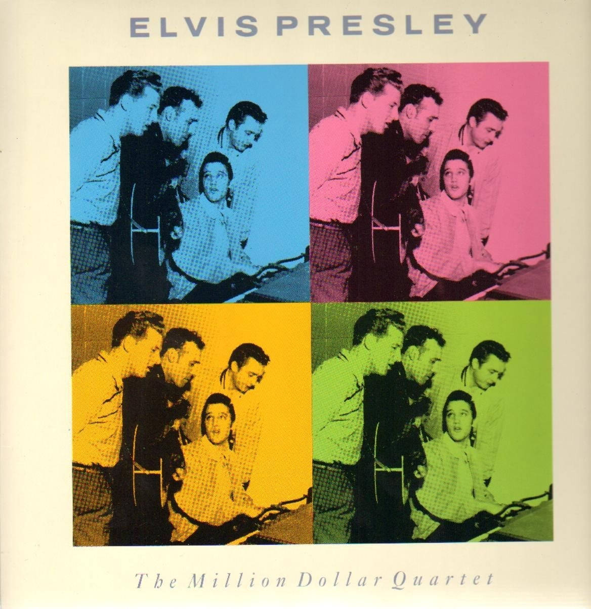 貓王皮禮士利與音樂家以四色面板呈現於《The Million Dollar Quartet》專輯封面。