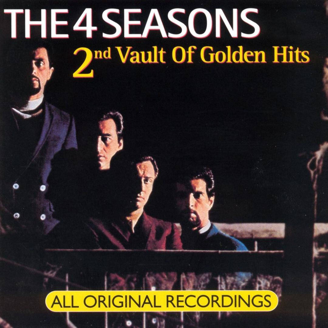 The 4 Seasons 2nd Vault Of Golden Hits 專輯封面， featuring 四位身穿西裝的男子。