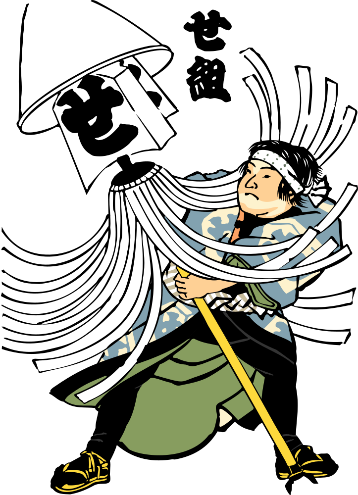 傳統日本消防員插畫 壁紙