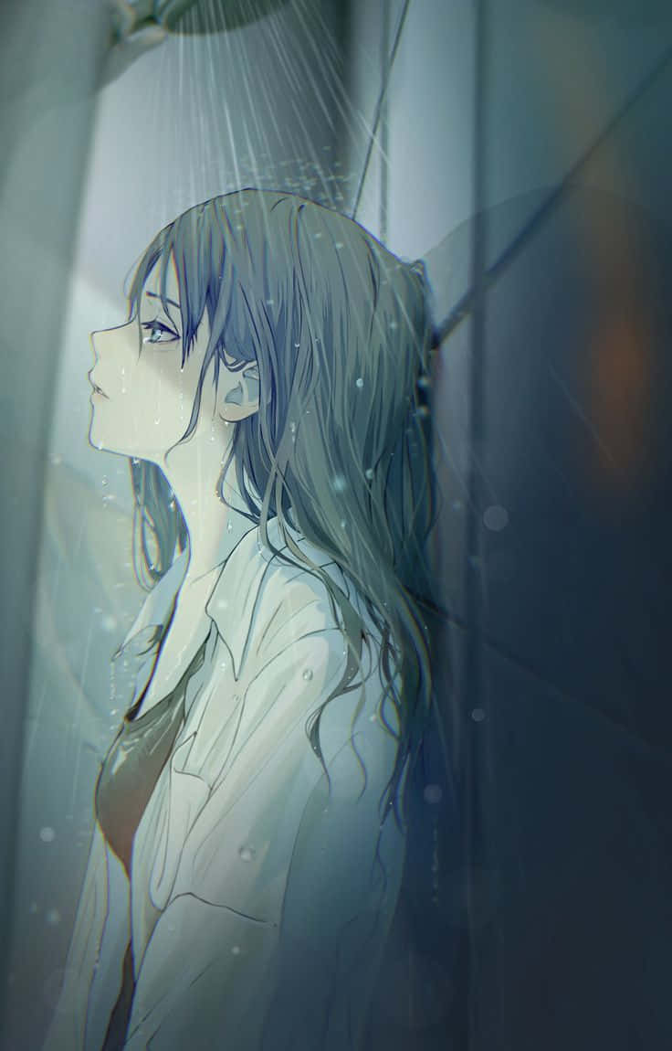 傷心動漫圖片