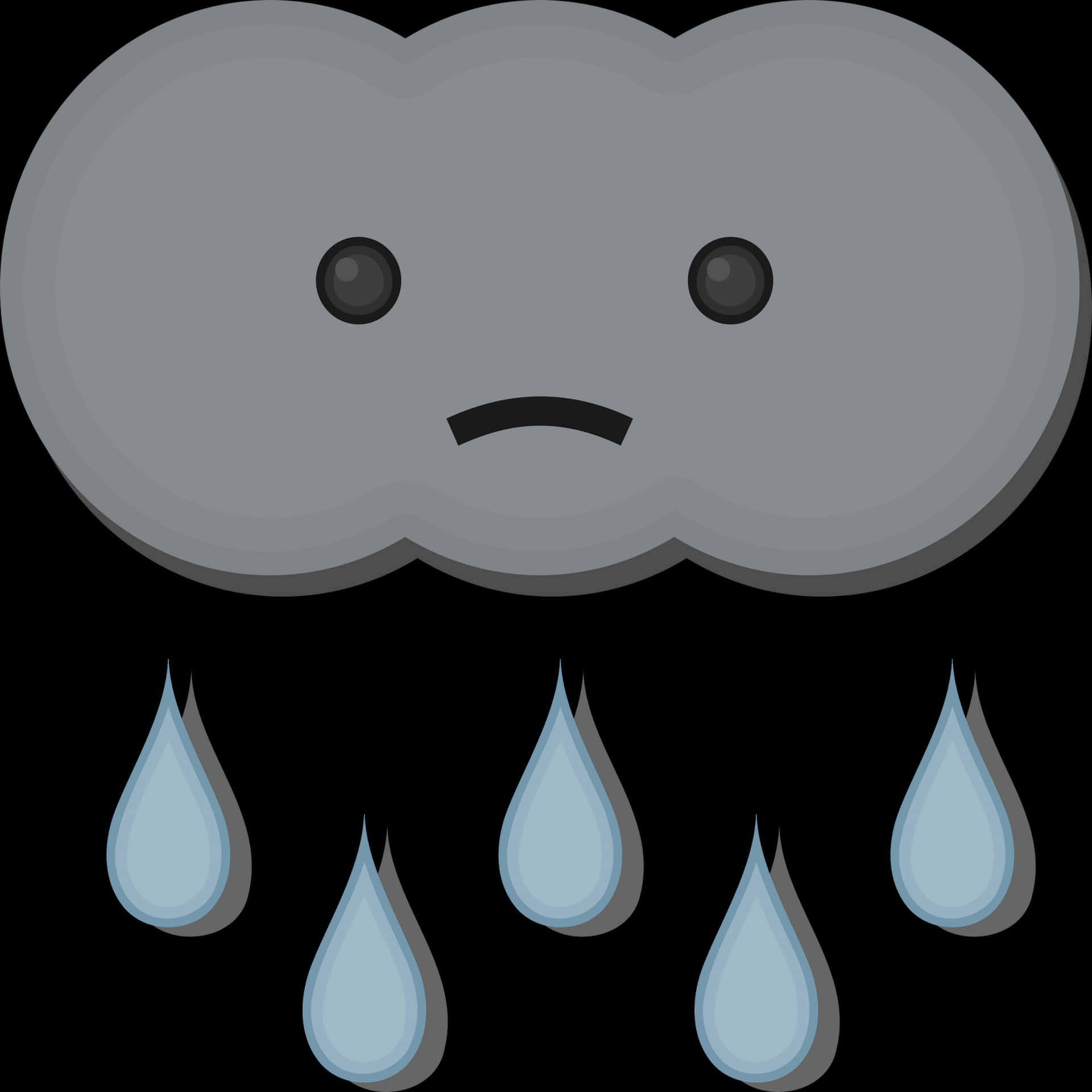 傷心雨雲卡通