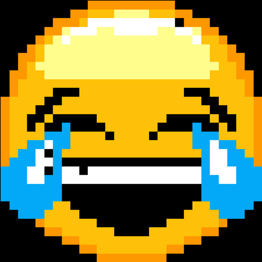 像素笑喊表情.PNG 壁紙