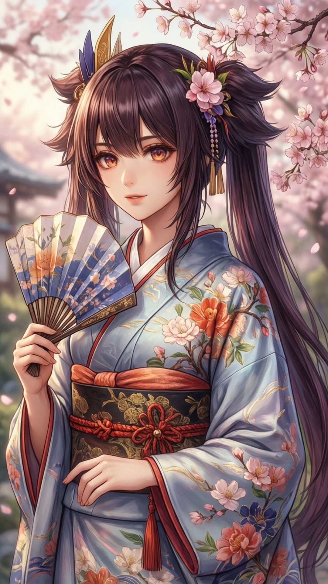 優雅和服 壁紙