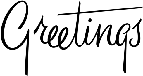 優雅問候花體字 壁紙 — 純黑色背景，沒有可見的元素或紋理。