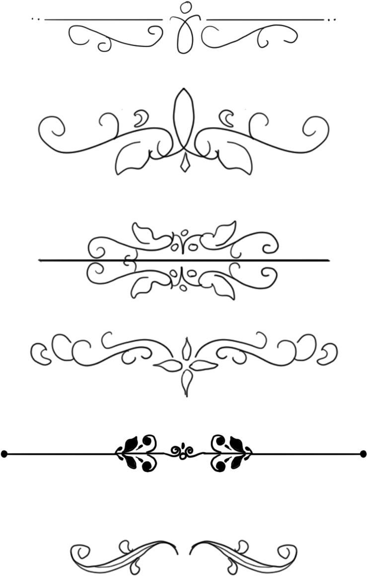 優雅文字分隔線向量 壁紙