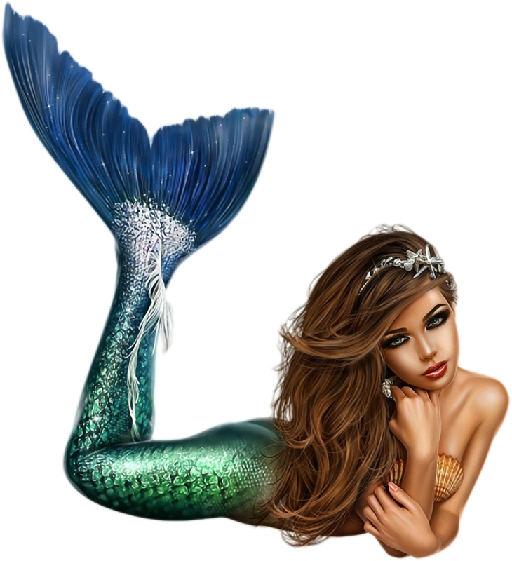 優雅美人魚插畫 壁紙