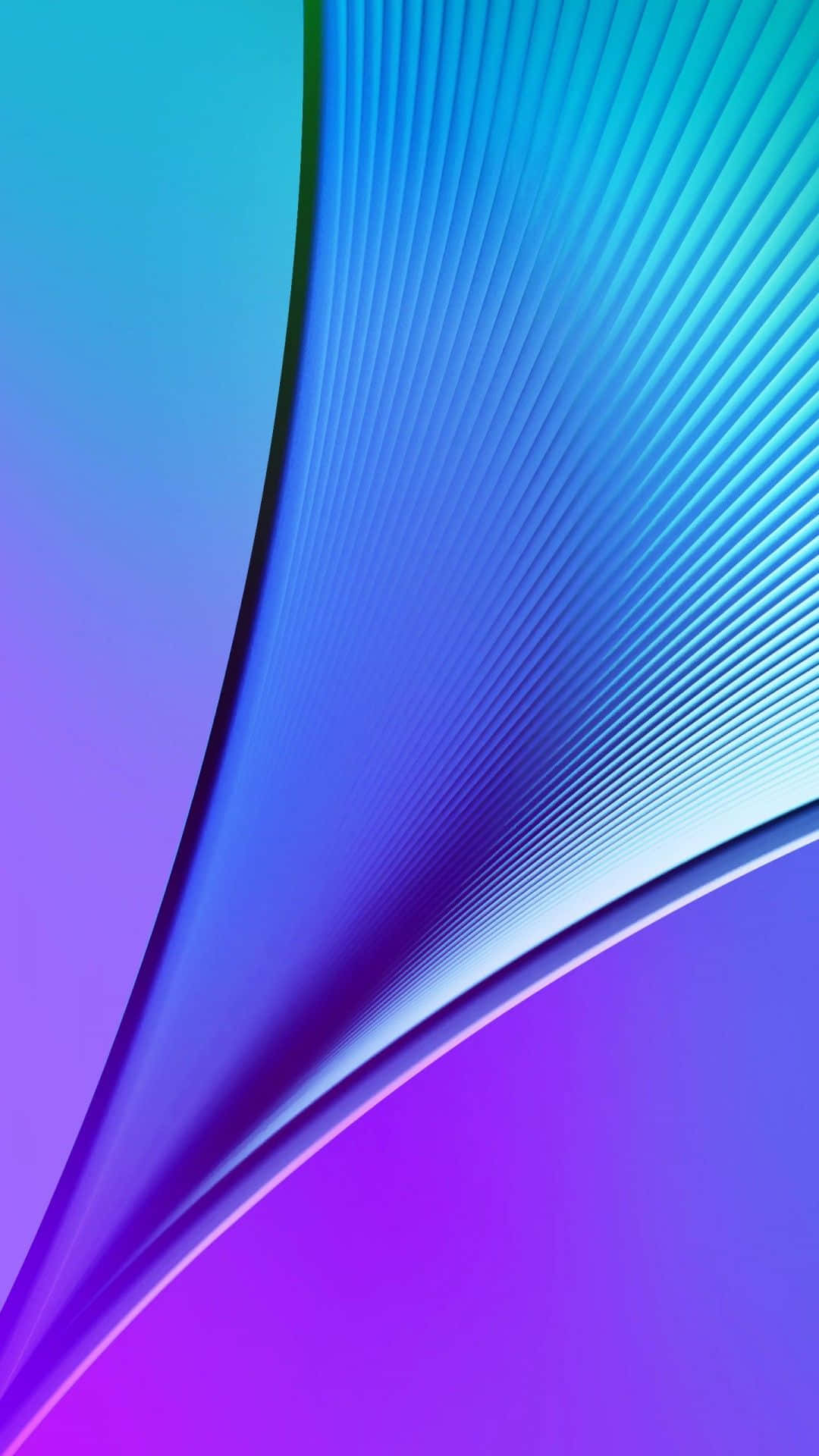 Minimalist Geometric 桌布 壁紙 — 充滿活力的抽象壁紙，藍色和紫色的流動漸變創造出動態的曲線。