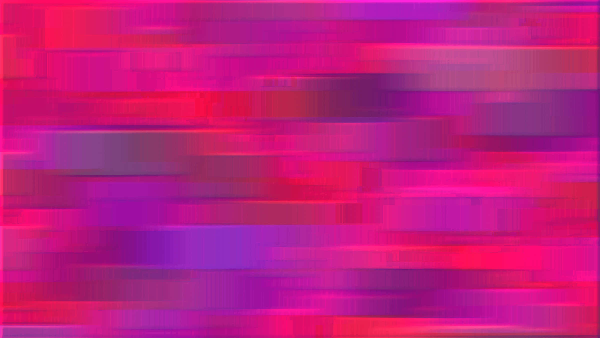 Glitch Effect 桌布 壁紙 — 充滿活力的抽象數位藝術作品，帶有洋紅色粉紅和紫色的條紋，營造出動態的動態模糊效果。
