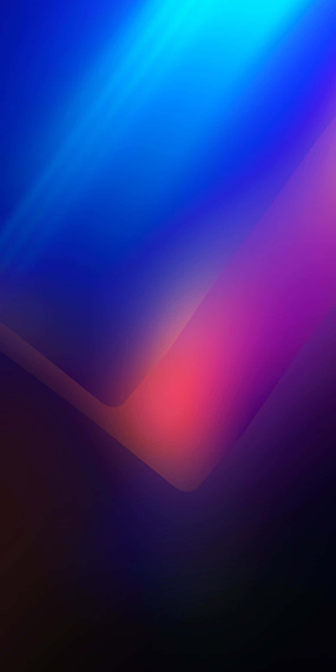 Xiaomi 桌布 壁紙 — 充滿活力的抽象漸變，藍色、紫色和紅色色調在深色背景上對角流動。