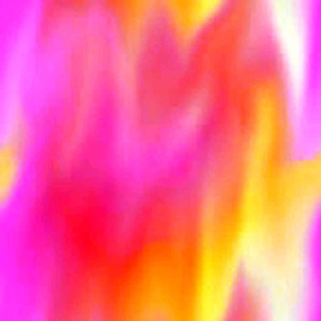 Purple Fire 桌布 壁紙 — 充滿活力的抽象漸變色，粉色、橙色和黃色色調在柔和模糊的動態中流動。