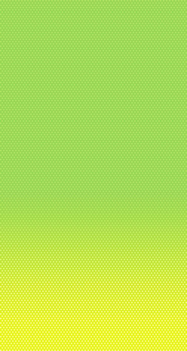 iPhone 5c 桌布 壁紙 — 充滿活力的漸變壁紙，從青檸綠色過渡到黃色，帶有微妙的半色調點狀圖案。