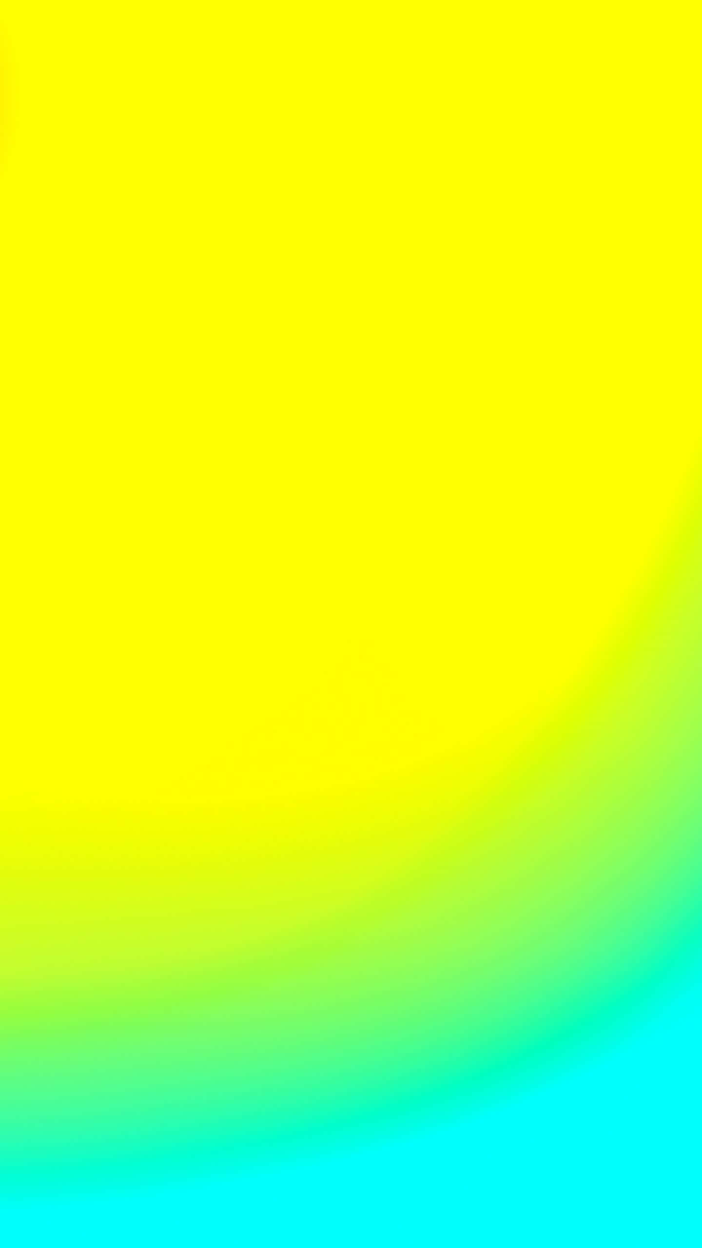 Mix Color 桌布 壁紙 — 充滿活力的漸變牆紙，從亮黃色流暢過渡到鮮豔青色，色彩過渡平滑。