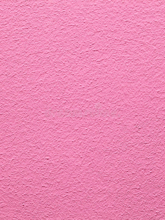 Pink Wall 桌布 壁紙 — 充滿活力的粉紅色灰泥牆近距離特寫，表面粗糙有紋理。