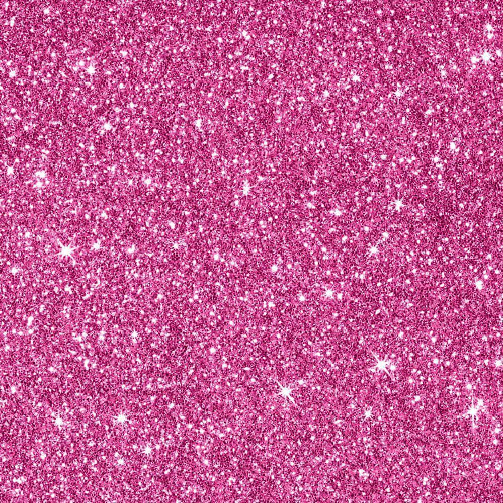 Pink Sparkle 桌布 壁紙 — 充滿活力的粉紅色閃粉質感，帶有閃爍的白色斑點，營造出耀眼而喜慶的表面。