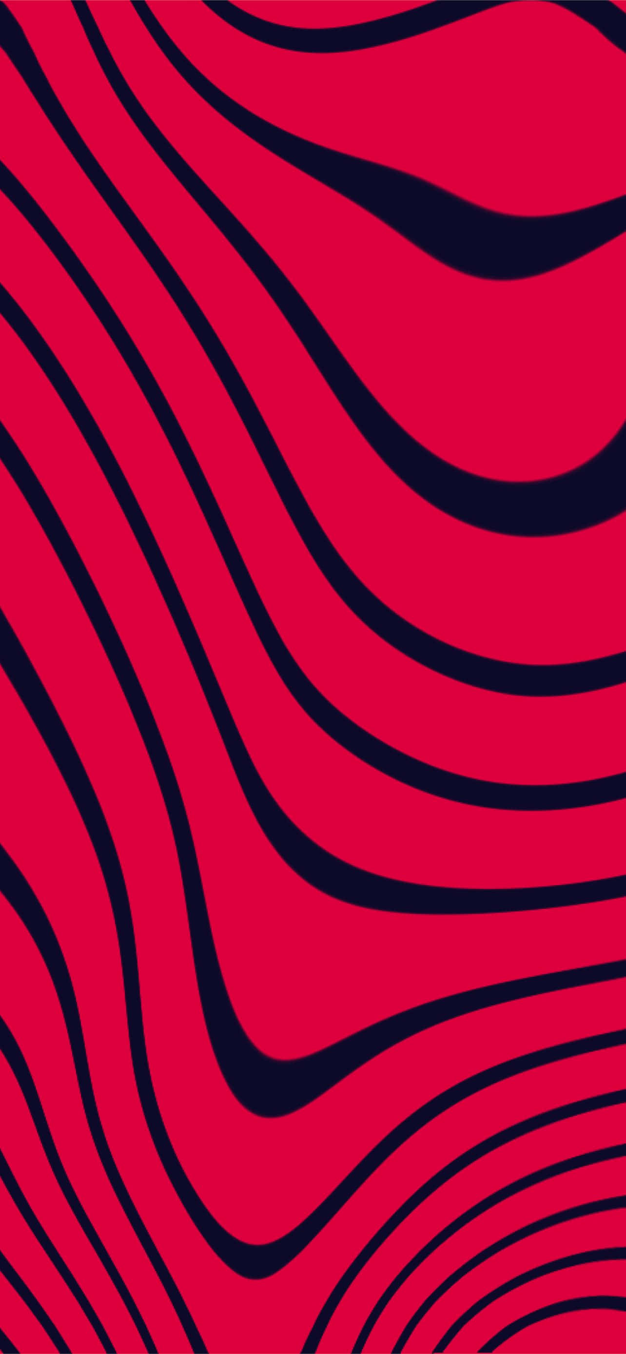 PewDiePie 桌布 壁紙 — 充滿活力的紅色背景，搭配大膽的黑色波浪線條，營造出動態的抽象圖案。