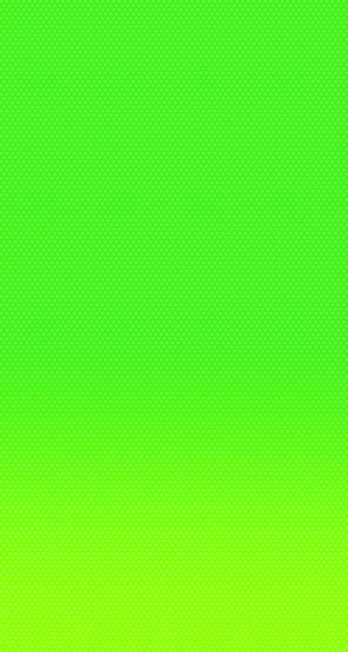 Green Solid Color 桌布 壁紙 — 充滿活力的綠色漸變牆紙，帶有從青檸色漸變到螢光色的微妙圓點圖案。