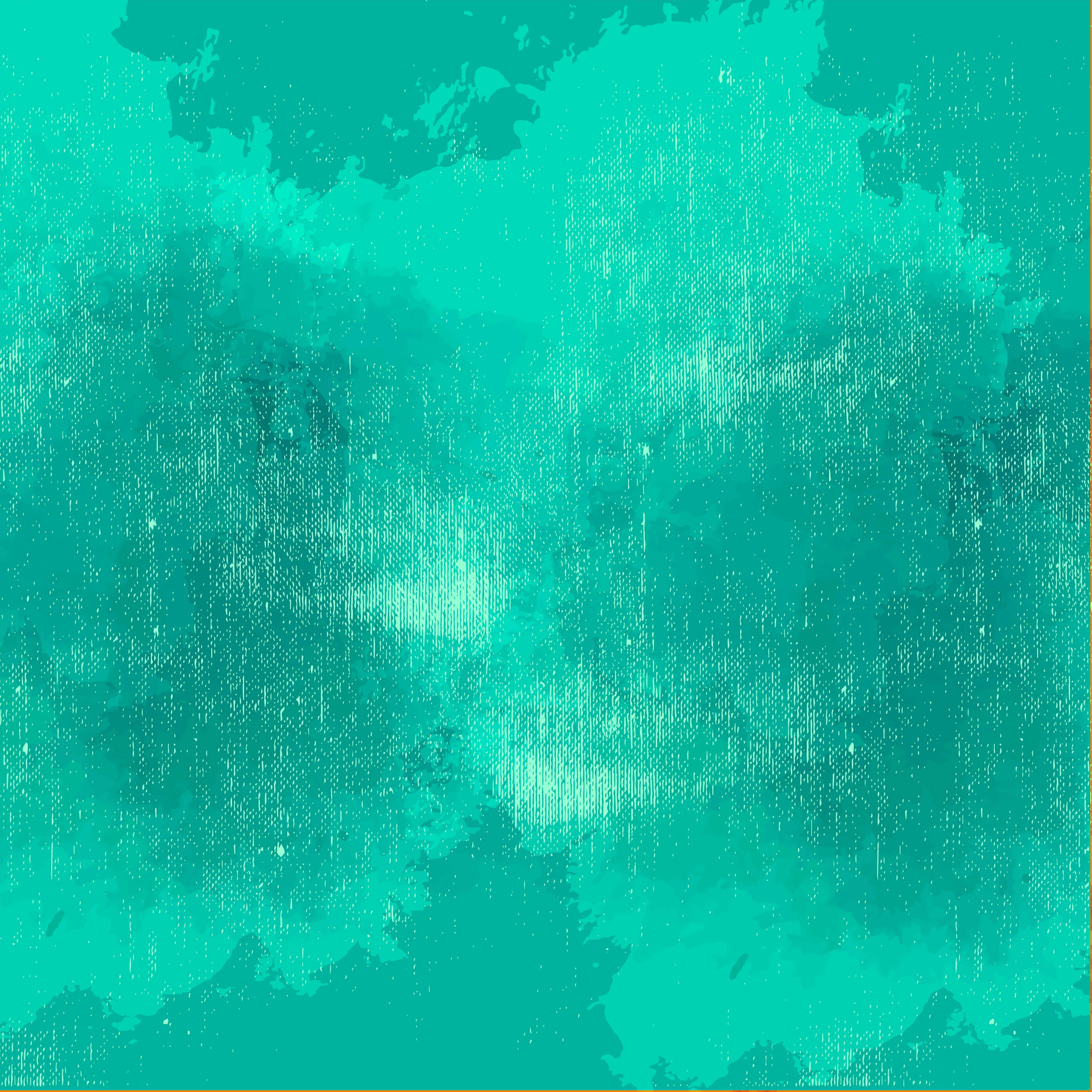 Turquoise Green 桌布 壁紙 — 充滿活力的藍綠色抽象背景，帶有紋理筆觸和斑點顆粒效果。
