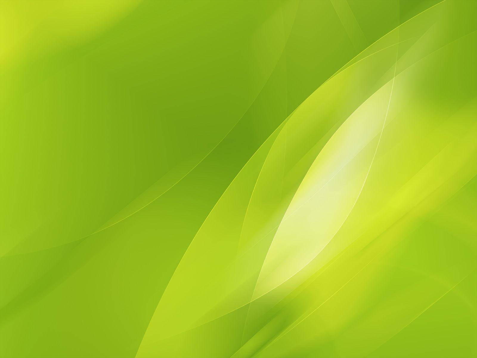 藝術 桌布 壁紙 — 充滿活力的青檸綠色抽象波浪，帶有柔和漸變和發光高光，營造出寧靜的數碼背景。