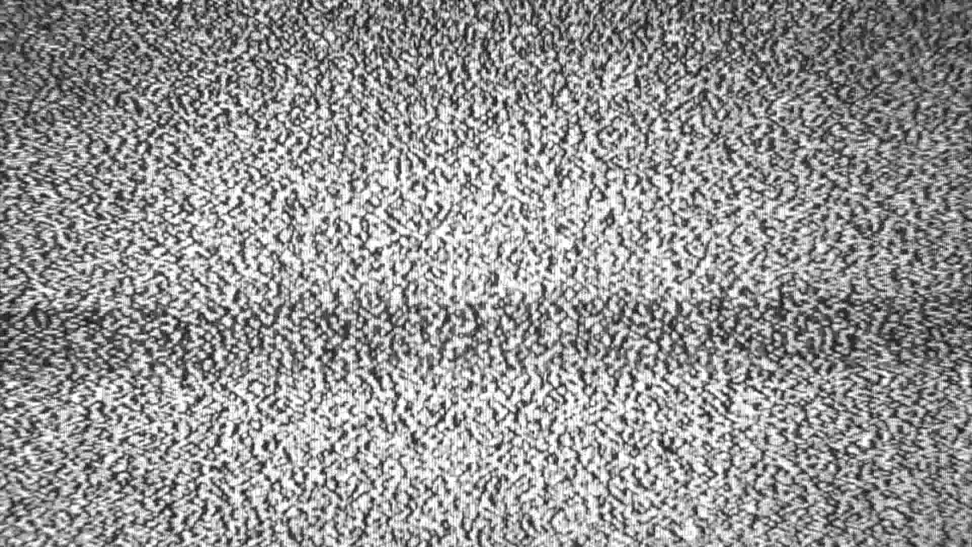 靜態gif 桌布 壁紙 — 充滿靜電的電視屏幕，帶有灰階的顆粒噪聲和水平條紋。